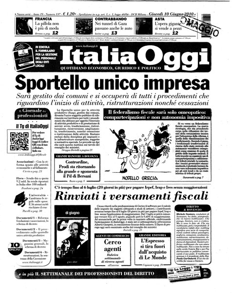 Italia oggi : quotidiano di economia finanza e politica